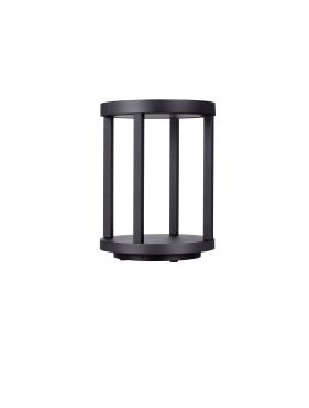 Nova Luce Optus - lampe de jardin - Ø 20,5 x 28 cm - 9W LED inclus - IP65 - anthracite foncé