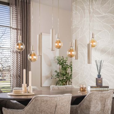 Vico Senso - lampe suspendue - 120 x 20 x 150 cm - beige