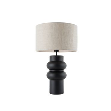 VK Lighting Otto - lampe de table - Ø 35 x 60 cm - noir et gris