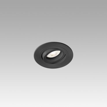 Faro Radon - spot encastrable - Ø 92 mm, Ø 80 mm encastrable - noir mat