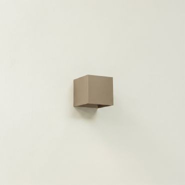 Artdelight Gymm - applique murale - 10 x 10 x 10 cm - champagne