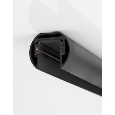 Nova Luce Planet 01 - profilé magnétique de surface ou suspendu -200 x 4,4 x 3,9 cm - noir sable