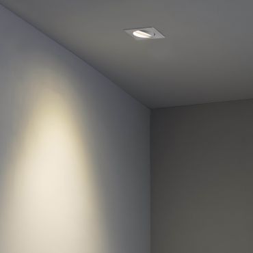 Faro Argon - spot encastré - 115 x 115 mm, 100 x 100 mm format encastré - blanc mat