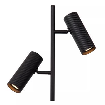 Lucide Clubs - lampadaire - Ø 22 x 140 cm - noir
