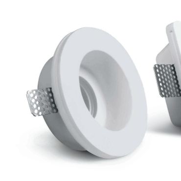 ONE Light Trimless Gypsum - spot encastré - Ø 130 mm, Ø 132 mm à encastrer - blanc