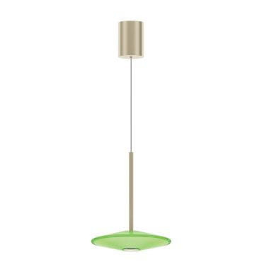 VK Lighting Sora - lampe suspendue - Ø 20 x 336 cm - 10W dimmable LED inclus - vert