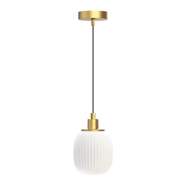 VK Lighting Pero - lampe suspendue - Ø 14,2 x 172,5 cm - laiton mat