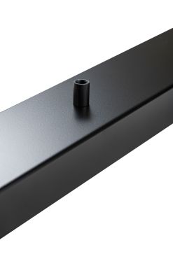 Perluci - rosace pour 5 points lumineux - 140 x 9 x 2,5 cm - noir
