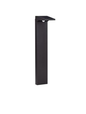 Nova Luce Tek - lampe de jardin - 11,3 x 65 x 19 cm - 1W LED inclus - IP54 - noir sablé