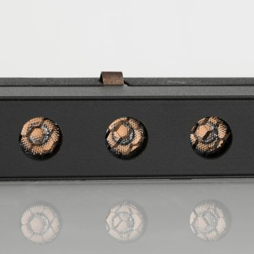 Nova Luce Kozy - luminaire pour système de profilés magnétiques - 100 x 3 cm - 26W LED inclus - noir sable