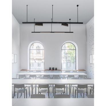 Nova Luce Nolan - luminaire pour système de profilés magnétiques - 24,5 x 11 cm - 15W LED dimmable inclus - noir sable