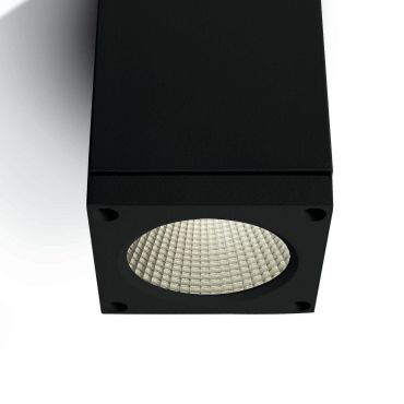 ONE Light Outdoor Ceiling Cylinders - plafonnier d'extérieur - 8 x 8 x 10,7 cm - 6W LED inclus - IP54 - noir