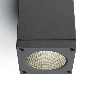 ONE Light Outdoor Ceiling Cylinders - plafonnier extérieur - 8 x 8 x 10,7 cm - 6W LED inclus - IP54 - anthracite