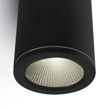 ONE Light Outdoor Ceiling Cylinders - plafonnier d'extérieur - Ø 8 x 10,5 cm - 6W LED inclus - IP54 - noir