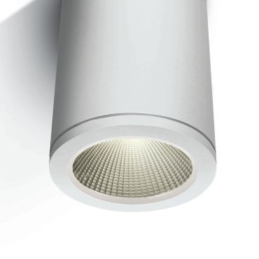ONE Light Outdoor Ceiling Cylinders - plafonnier extérieur - Ø 8 x 10,5 cm - 6W LED inclus - IP54 - blanc