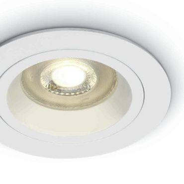 ONE Light Dark Light Dual Ring - spot encastré - Ø 92 mm, Ø 78 mm encastrable - blanc