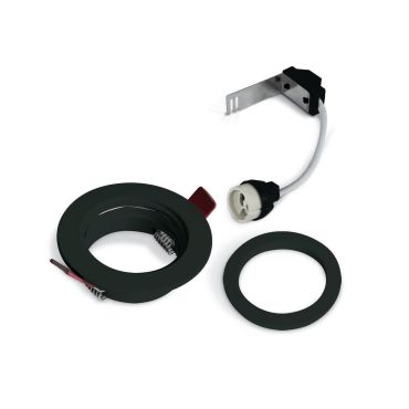 ONE Light Dual Ring Range - spot encastré - Ø 80 mm, Ø 68 mm encastré - noir