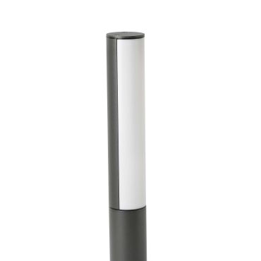 Faro Beret - lampe de jardin - Ø 11,5 x 50 cm - 8W LED inclus - IP54 - gris foncé