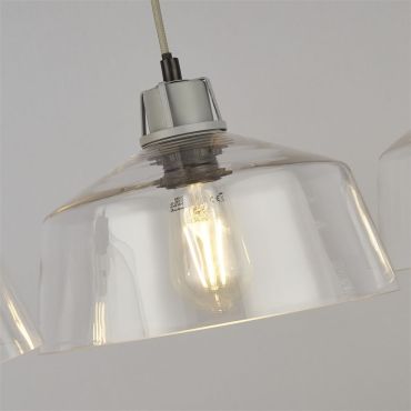 Searchlight Odeon - lampe suspendue - 80 x 120 cm - gris