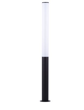 Nova Luce Tube - poteau de jardin - Ø 13 x 120 cm - 27W LED inclus - IP54 - noir sablé