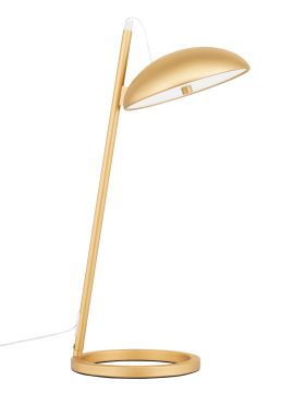 Nova Luce Flute - lampe de table - Ø 20 x 53 x 28 cm - 18W dimmable LED inclus - or sablé