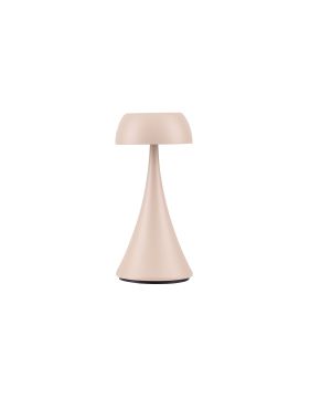 Nova Luce Ycro - lampe de table rechargeable pour extérieur - Ø 8 x 17,5 cm - 2W dimmable LED inclus - IP54 - crème