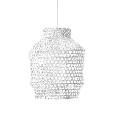 Nova Luce Mia - lampe suspendue - Ø 35 x 250 cm - blanc