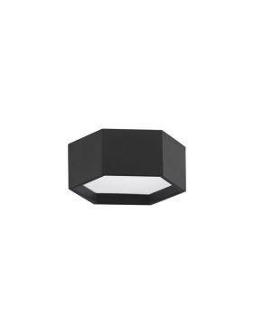 Nova Luce Samba - plafonnier - 25 x 10 cm - LED 10W inclus - noir sable