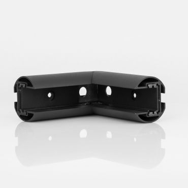 Nova Luce V-Connector - connecteur d'angle pour profilé magnétique de surface ou suspendu - 10,5 x 4,4 x 3,9 cm - noir sable