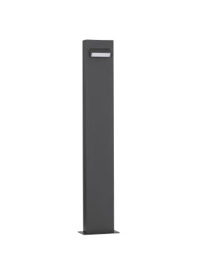 Nova Luce Zelda - lampe de jardin - 12 x 80 x 7,2 cm - 6W LED inclus - IP65 - noir sablé