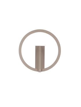 Nova Luce Tilia - applique murale - Ø 22 x 10 cm - 10W LED inclus - café moka