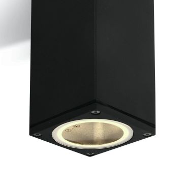 ONE Light GU10 Dark Light Outdoor - plafonnier d'extérieur - 6,2 x 6,2 x 13,5 cm - IP54 - noir