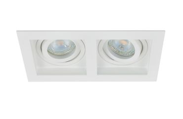 Projectlight Bloq 2L - spot encastré - 180 x 100 mm, 171 x 92 mm taille d'encastrement - blanc