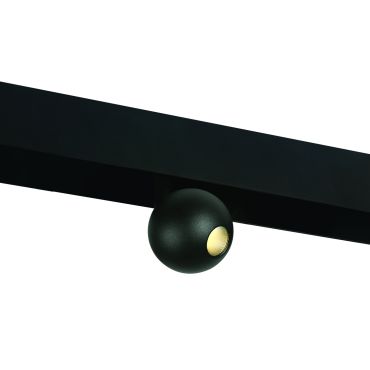 ONE Light système de rail magnétique - Ball Lights - spot sur rail - Ø 5,4 x 8 cm - 7W LED inclus - noir