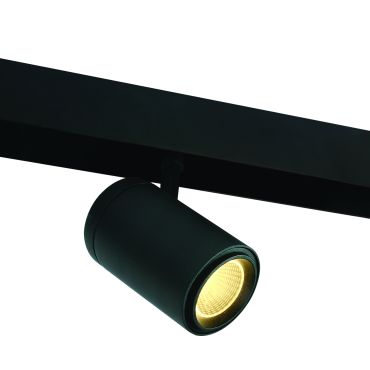 ONE Light système de rail magnétique - Luminaires sur rail - spot sur rail - Ø 7,3 x 13,6 cm - 24W DALI dimmable LED inclus - noir