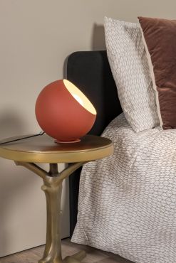 Lucide Doredos - lampe à poser - Ø 20 x 20 cm - Terracotta