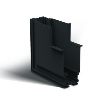 ONE Light système de rail magnétique - angle d'encastrement de bas en haut pour profils d'encastrement magnétiques - 11 x 7,5 x 11 cm - noir