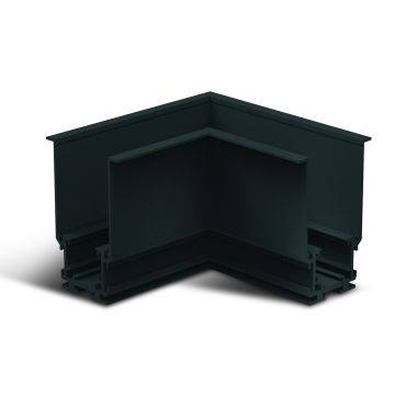 ONE Light système de rail magnétique - coin pour profilé magnétique encastré - 11 x 11 x 7,5 cm - noir