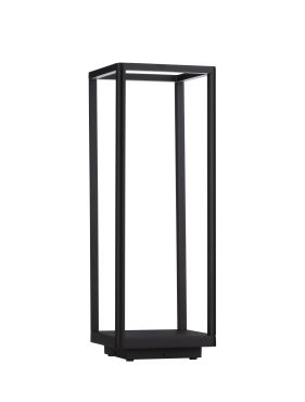 Nova Luce Misti - lampe de jardin - 18 x 50 x 18 cm - 9W LED inclus - IP65 - anthracite foncé