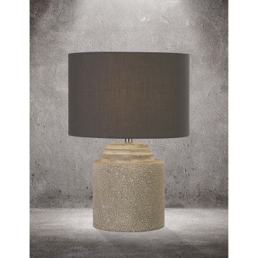 Searchlight Zara - lampe à poser - Ø 25 x 36 cm - gris