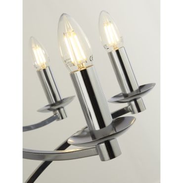 Searchlight Ascot - lustre - Ø 72 x 150 cm - chrome