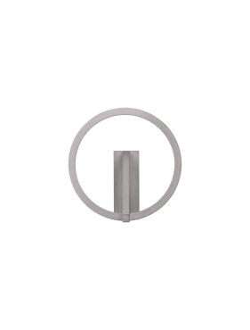 Nova Luce Tilia - applique murale - Ø 22 x 10 cm - 10W LED inclus - nickel brumeux