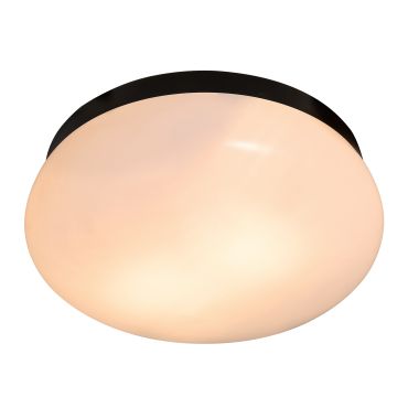 Nordlux Foam - lampe de plafond - Ø 34 x 12 cm - IP44 - noir