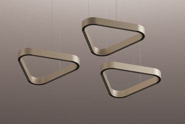 VK Lighting Aria - lampe suspendue - 40,8 x 306 cm - 40W dimmable LED inclus - or