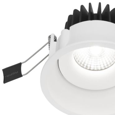 Nova Luce Lazio - spot encastrable - Ø 90 mm, Ø 82 mm encastrable - IP54 - blanc
