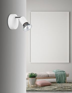 Nova Luce Base - spot en saillie - 8 x 6,7 x 10,9 cm - blanc mat
