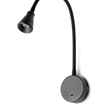 Faro Bell - applique murale avec interrupteur - 4 x 50 x 4 cm - 3W LED inclus - noir mat
