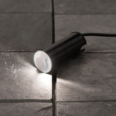 Nova Luce Bang - spot extérieur au sol - Ø 37 mm, 32 mm encastrable - 1W LED inclus - IP67 - blanc