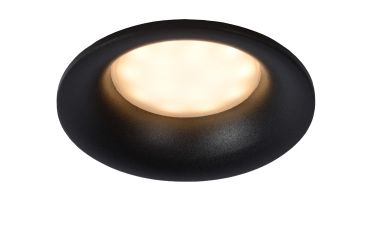 Lucide Ziva - spot encastrable - Ø 84 mm, Ø 75 mm encastrable - IP44 - noir