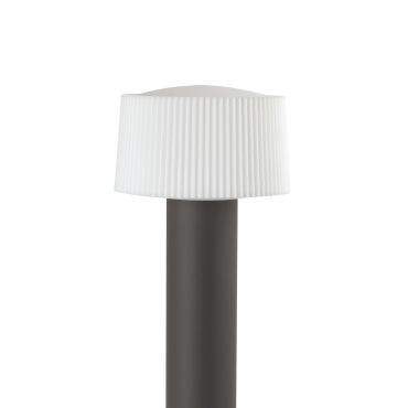 Faro Muffin - lampe de jardin - Ø 20 x 55,9 cm - IP44 - gris foncé